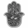 Picture of 2022 Komsco South Korea Hamsa Hand of Fatima Shaped 2 oz Antiqued Silver Stacker
