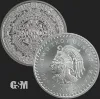 Picture of Golden State Mint (GSM) Aztec Mayan Calendar 2 oz Silver Round