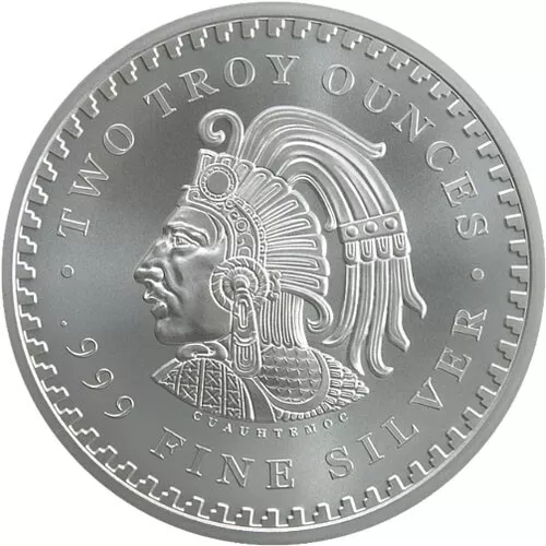 Picture of Golden State Mint (GSM) Aztec Mayan Calendar 2 oz Silver Round
