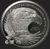 Picture of Golden State Mint (GSM) Double Eagle 2 oz Silver Round
