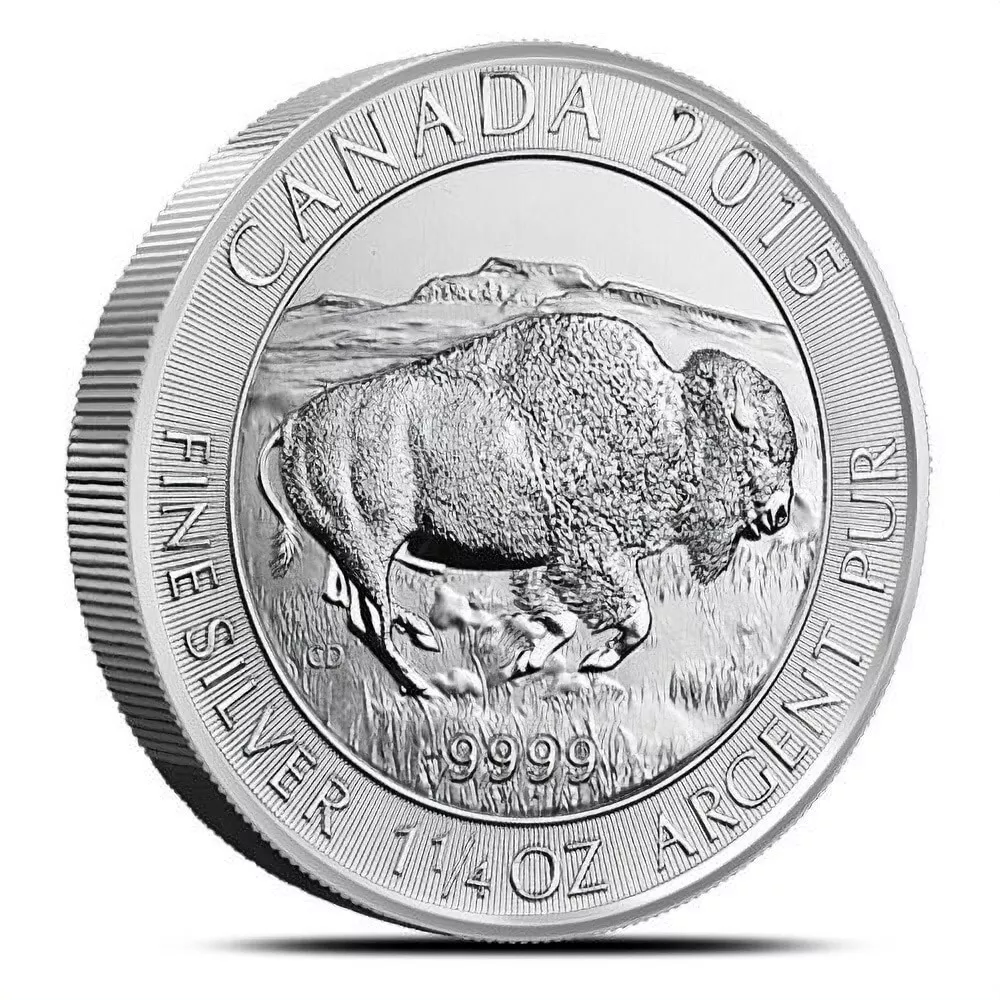 Picture of 2015 Royal Canadian Mint Bison 1.25 oz Silver Coin