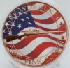 Picture of 2024 White Tailed Deer Rifle & Flag 1 oz Colorized Copper Round ICG Graded MS 70