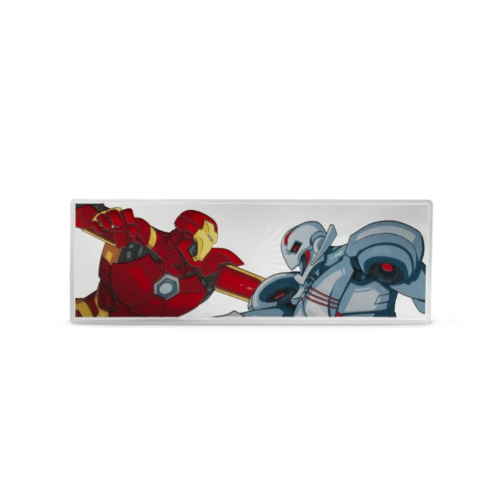Picture of 2025 Agoro Heroes vs. Villains - Iron Man vs. Ultron 3 oz Colorized Silver Coin