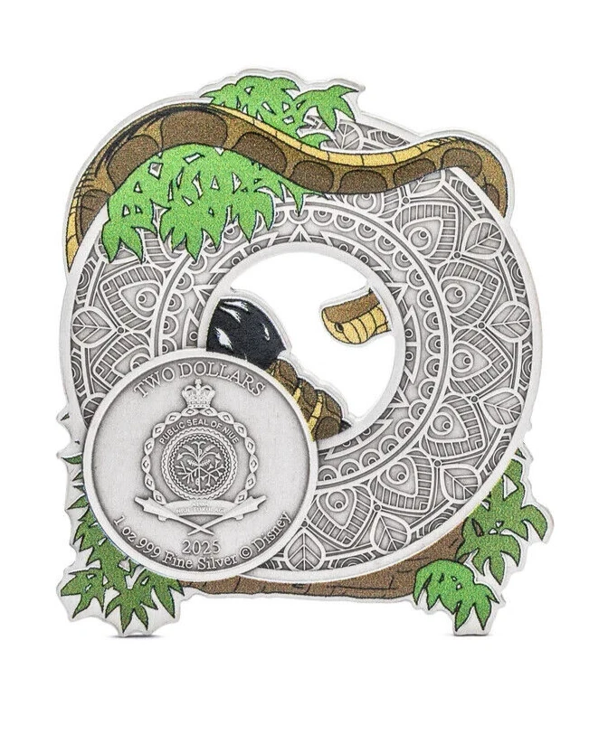 Picture of 2024 Agoro by New Zealand Mint Disney Jungle Book Kaa 1 oz Colorized Silver Coin
