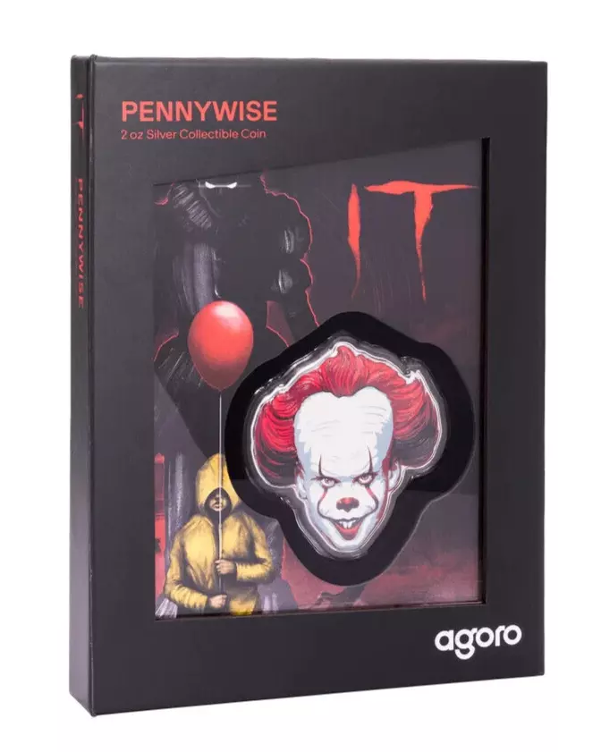 Picture of 2024 Agoro by New Zealand Mint IT - Pennywise 2 oz Colorized Silver Coin