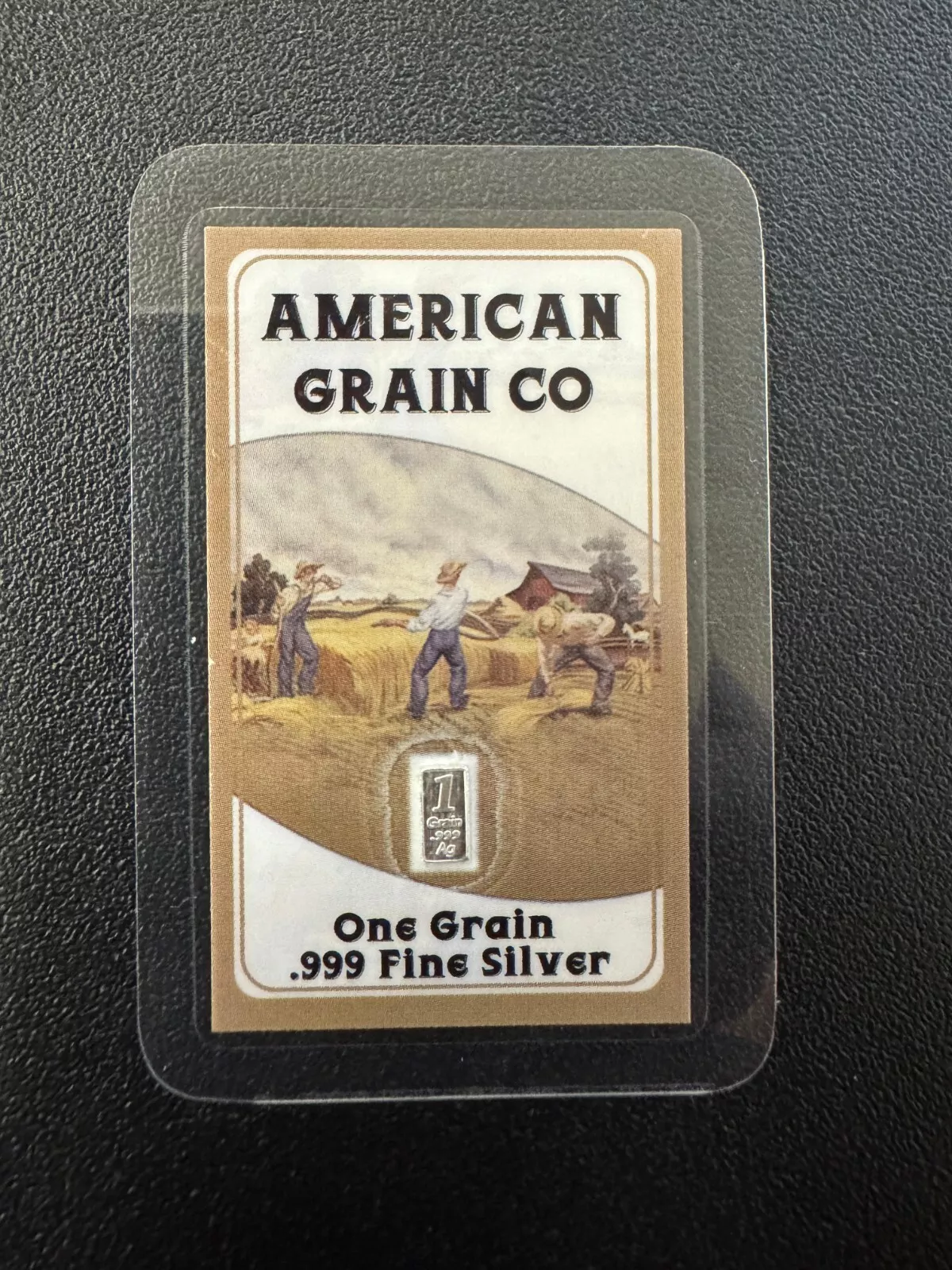 Picture of (Lot of 25) 2024 American Grain Co. 1 Grain Silver - Laminated Colorized Assay