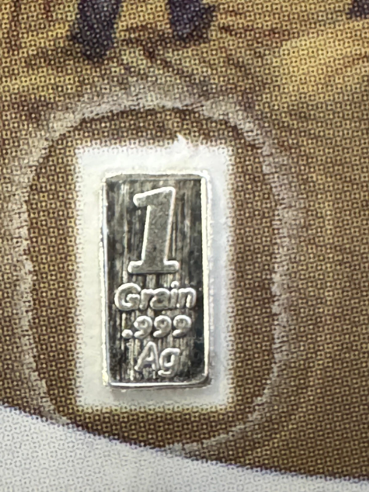 Picture of (Lot of 25) 2024 American Grain Co. 1 Grain Silver - Laminated Colorized Assay