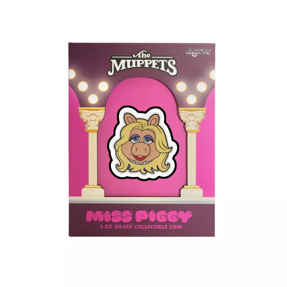 Picture of 2025 Agoro Disney Muppets 70th Anniversary Miss Piggy 1 oz Colorized Silver Coin