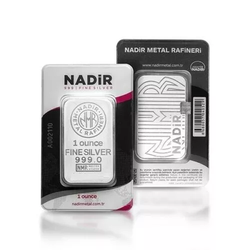 Picture of Nadir Metal Rafineri 1 oz Silver Bar - In Assay