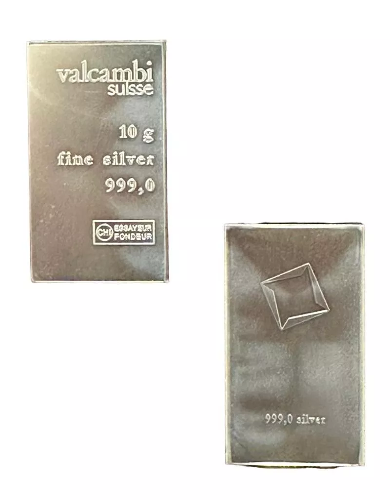 Picture of Valcambi Suisse 10 Gram Silver Bar (10x10 Breakable)