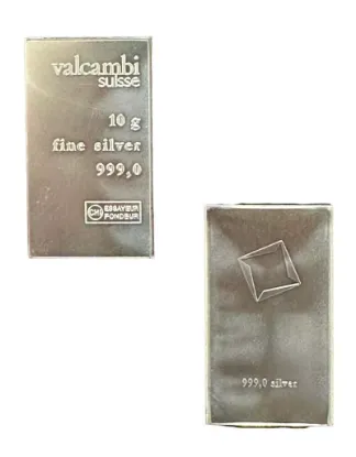 Picture of Valcambi Suisse 10 Gram Silver Bar (10x10 Breakable)
