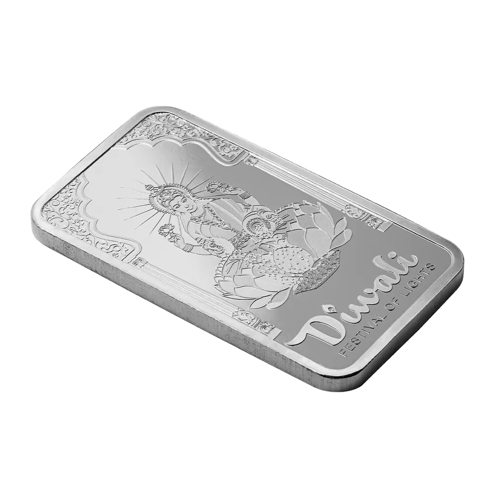 Picture of (Lot of 5) 2024 Pamp Diwali Lakshmi & Peacocks 1 oz Silver Bar - Assay / Sleeve