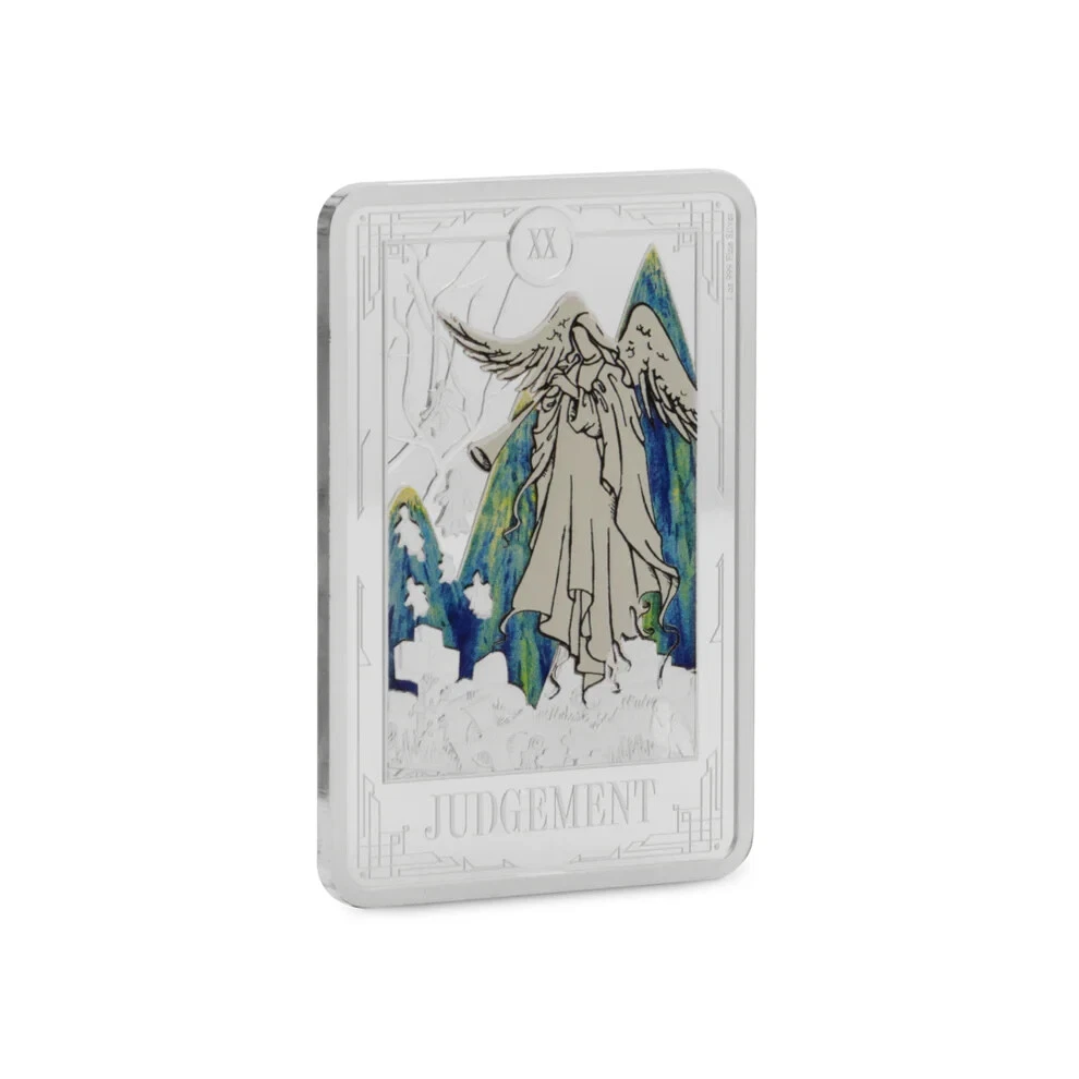 Picture of 2025 Agoro Tarot Card - Judgement 1 oz Colorized Silver Coin