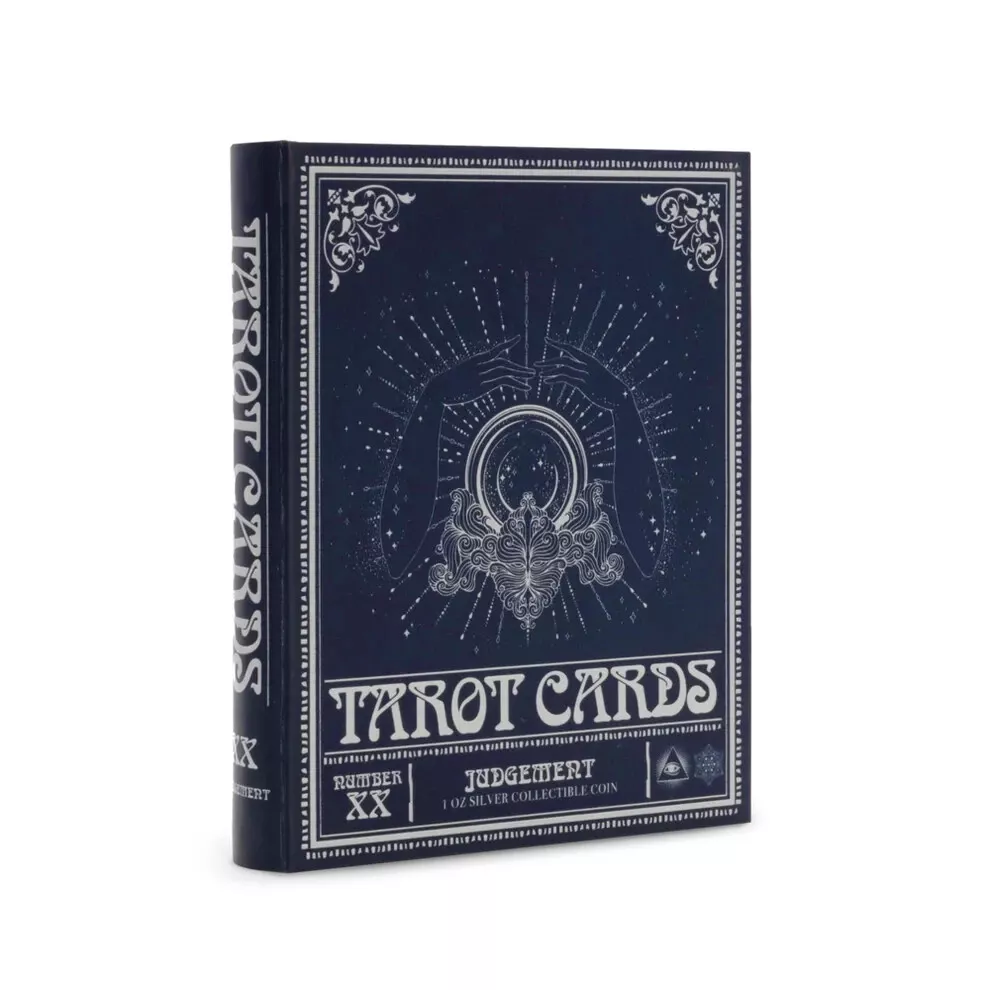 Picture of 2025 Agoro Tarot Card - Judgement 1 oz Colorized Silver Coin