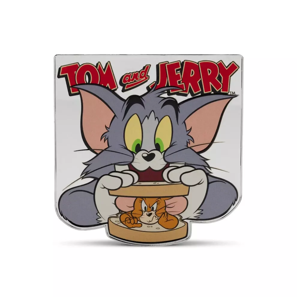 Picture of 2025 Agoro Warner Bros Tom and Jerry 85th Anniversary 5 oz Colorized Silver Coin