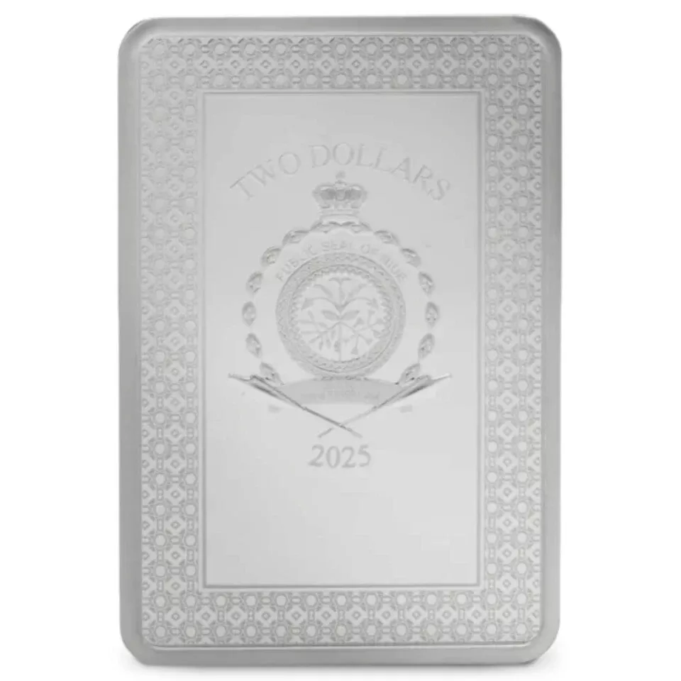 Picture of 2025 Agoro Tarot Card - The World 1 oz Colorized Silver Coin