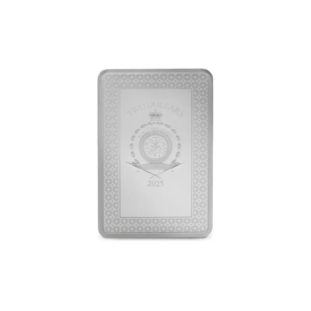Picture of 2025 Agoro Tarot Card - The World 1 oz Colorized Silver Coin