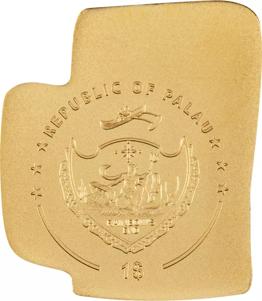 Picture of 2023 CIT Beer Mug Shaped 0.5 Gram Proof Gold Coin - BU in Capsule w/ Coa