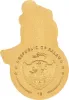 Picture of 2023 CIT Snowman Holiday 0.5 Gram Silk Finish Gold Coin - In Capsule w/ Coa