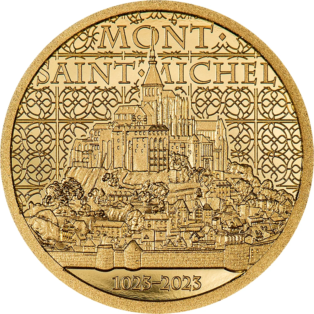 Picture of 2023 CIT Mont Saint Michel 0.5 Gram Proof Gold Coin - In Capsule w/ Coa