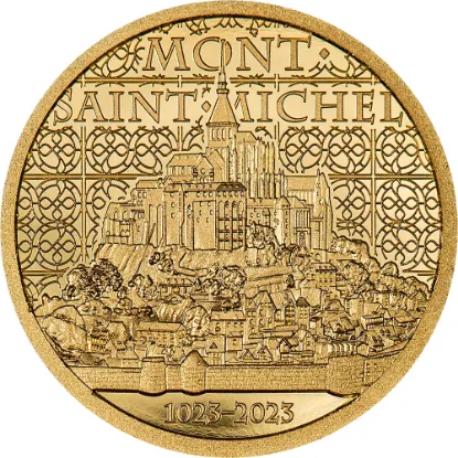 Picture of 2023 CIT Mont Saint Michel 0.5 Gram Proof Gold Coin - In Capsule w/ Coa