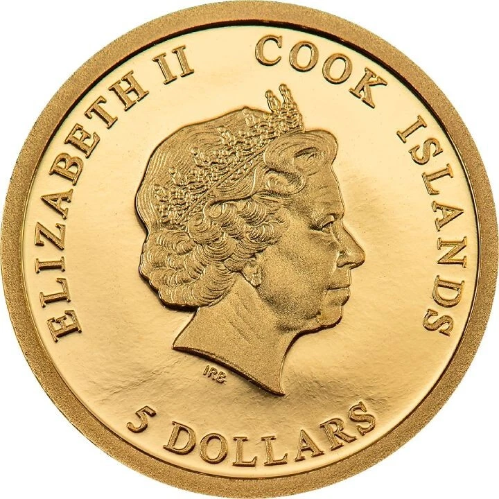 Picture of 2022 CIT Queen Elizabeth II Memoriam 0.5 Gram Proof Gold Coin - Capsule / Coa