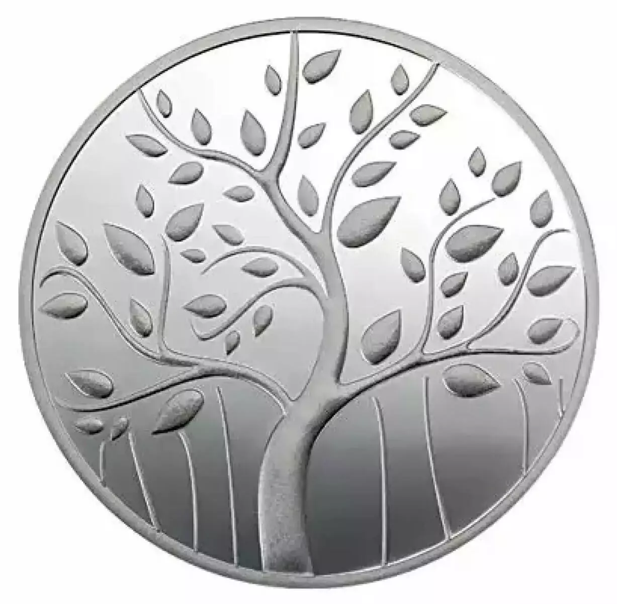 Picture of Pamp MMTC Banyan Tree of Life 100 Gram Silver Coin - In Mint Capsule
