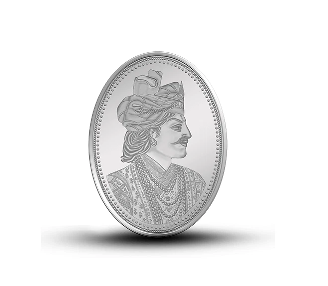 Picture of Pamp MMTC Prince Oval Shaped 20 Gram Silver Coin - In Card
