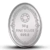 Picture of Pamp MMTC Princess Oval Shaped 50 Gram Silver Coin - In Card