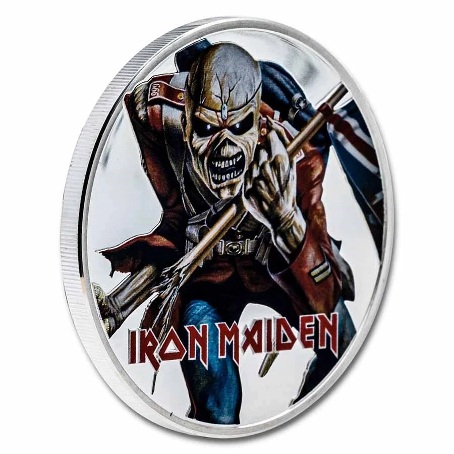Picture of 2023 CIT Iron Maiden Eddie The Trooper 1 oz Colorized Proof Silver Coin - 30040