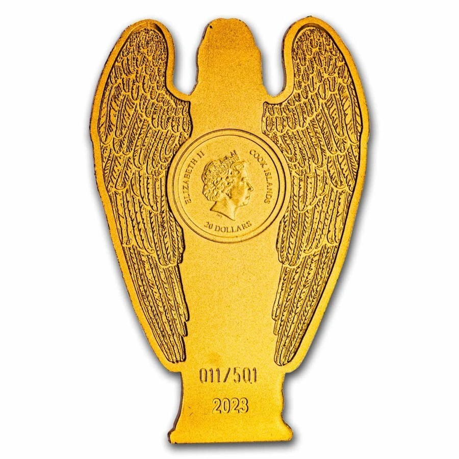 Picture of 2023 CIT Angel of Mercy 3 oz Ultra High Relief Silk Finish Gilded Silver - 30193