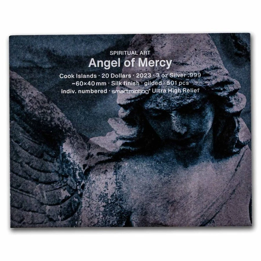 Picture of 2023 CIT Angel of Mercy 3 oz Ultra High Relief Silk Finish Gilded Silver - 30193