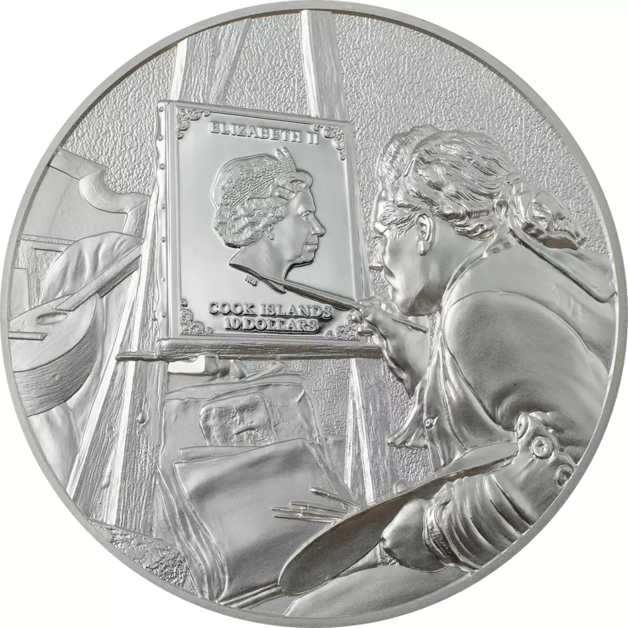 Picture of 2023 CIT Claude Monet 2 oz Ultra High Relief Colorized Proof Silver Coin - 30204