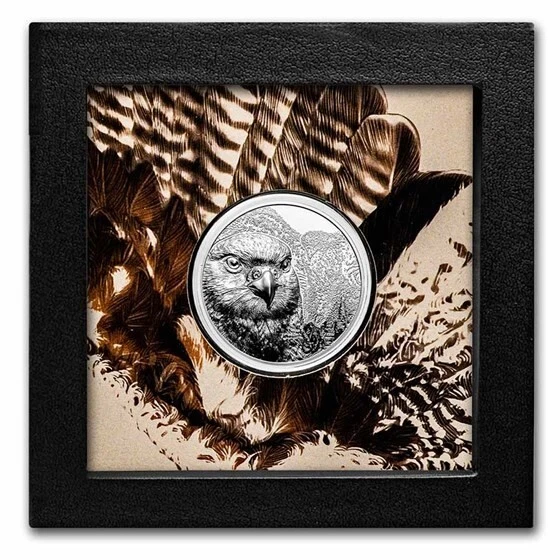 Picture of 2023 CIT Wild Mongolian Falcon 1 oz Ultra High Relief Proof Silver Coin - 30288
