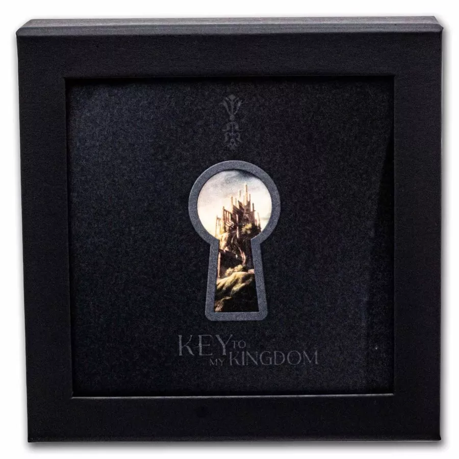 Picture of 2023 CIT Key to My Kingdom 1 oz Ultra High Relief Antique Silver Coin - 30307