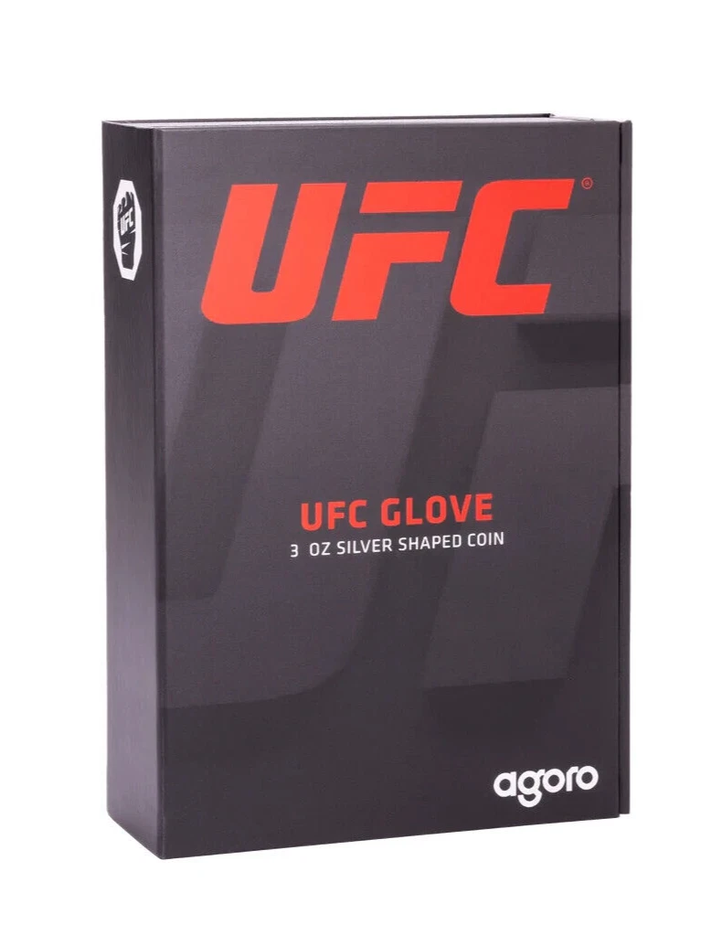 Picture of 2024 Agoro By New Zealand Mint UFC Glove Shaped 3 oz Proof Silver Coin