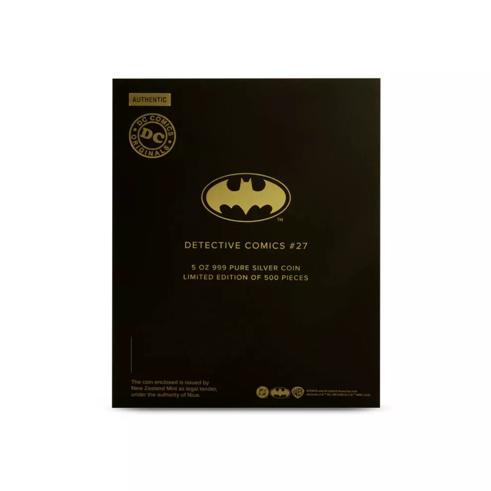 Picture of 2025 Agoro DC 90th Anni. Golden Age Detective Comics #27 5 oz Gilded Silver Coin