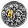 Picture of 2022 Germania Mint Knights of the Past 2 oz Antiqued Gilded Silver Coin (READ)