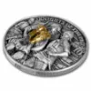 Picture of 2022 Germania Mint Knights of the Past 2 oz Antiqued Gilded Silver Coin (READ)