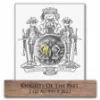 Picture of 2022 Germania Mint Knights of the Past 2 oz Antiqued Gilded Silver Coin (READ)