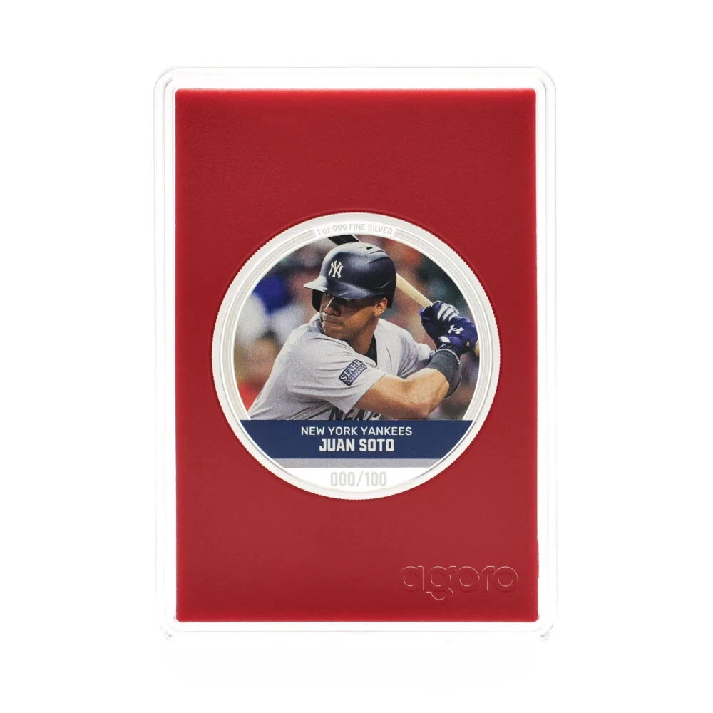 Picture of 2024 Agoro Major League Baseball (MLB) Trading Coins: 2 x 1 oz Silver Bar - New