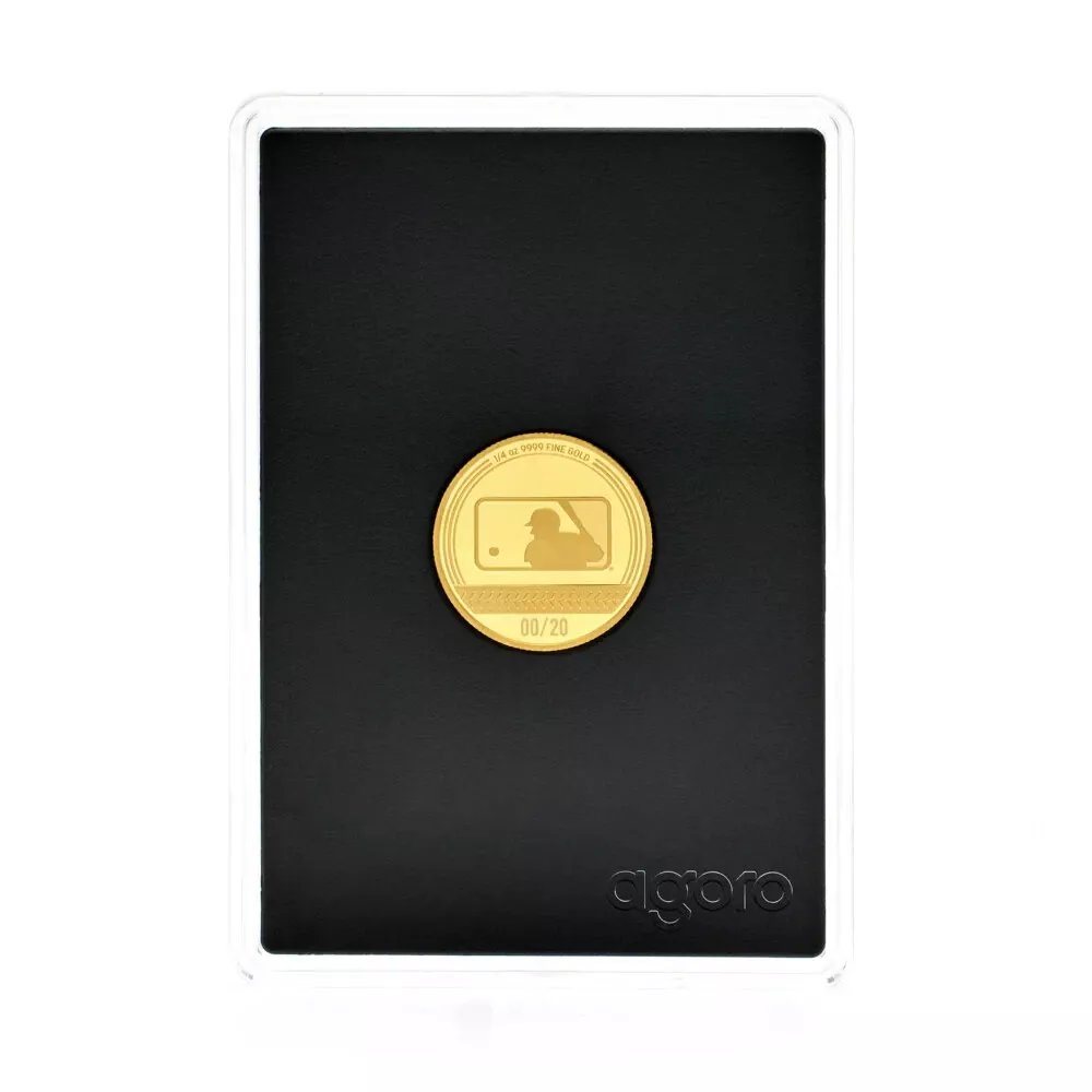 Picture of 2024 Agoro Major League Baseball (MLB) Trading Coins: 2 x 1 oz Silver Bar - New