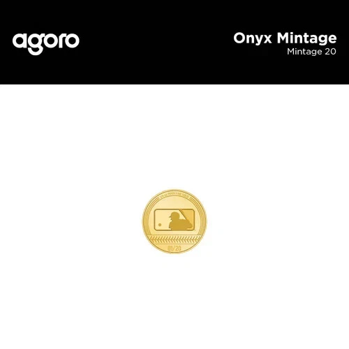 Picture of 2024 Agoro Major League Baseball (MLB) Trading Coins: 2 x 1 oz Silver Bar - New