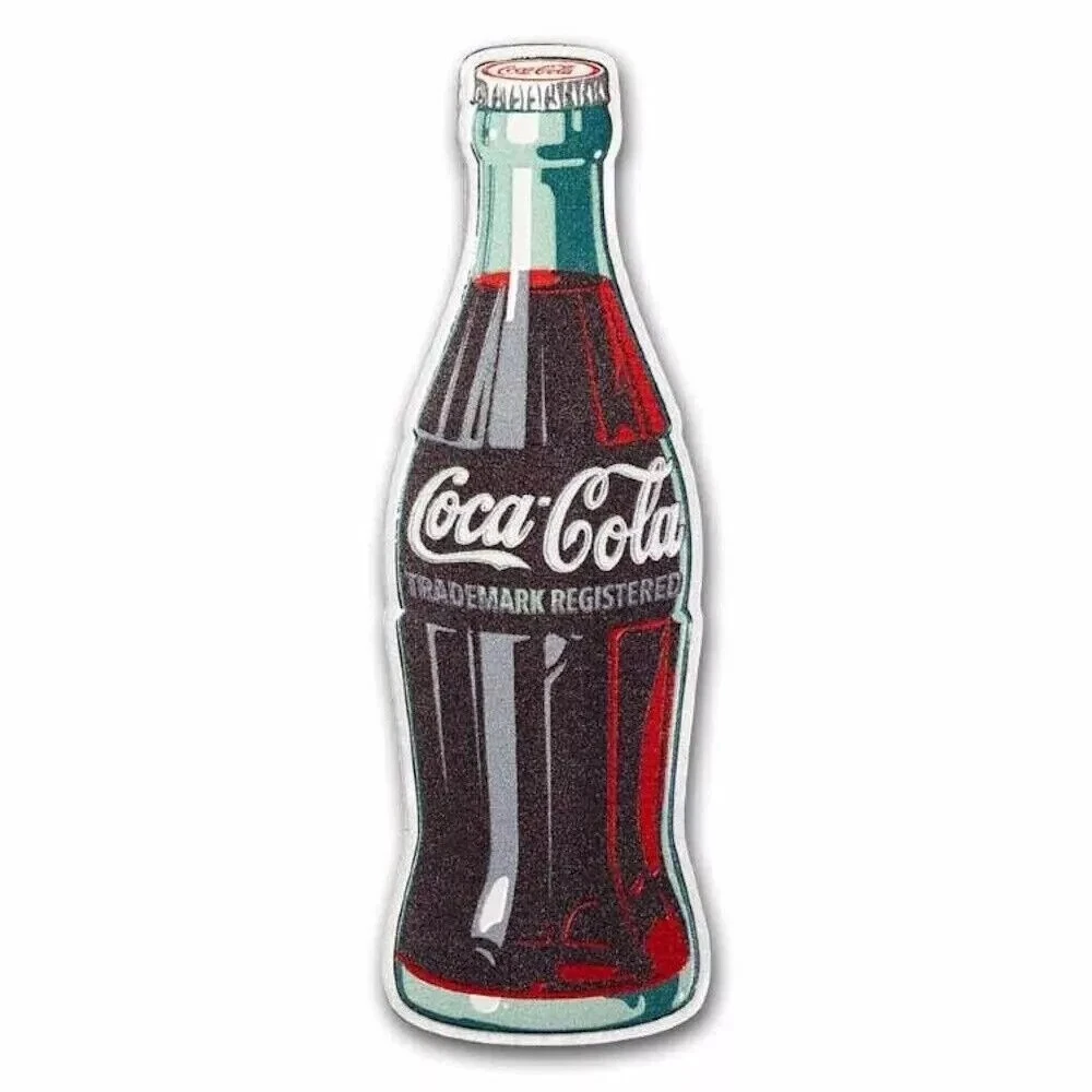 Picture of Coca-Cola Bottle Shaped 1 oz Colorized Silver Bar - In Tin w/ Coa
