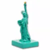 Picture of 2024 Samoa 3D Statue of Liberty 5 oz Colorized Silver Figurine - Case, Box, COA