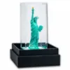 Picture of 2024 Samoa 3D Statue of Liberty 5 oz Colorized Silver Figurine - Case, Box, COA