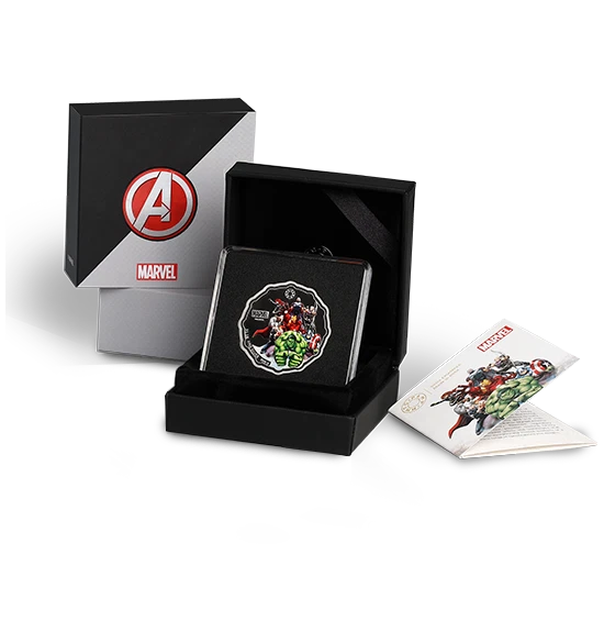 Picture of Pamp MMTC Marvel The Avengers 1 oz Colorized Silver Coin (Capsule, Box, COA)