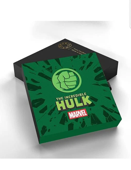 Picture of Pamp MMTC Marvel Hulk 1 oz Colorized Silver Coin (Capsule, Box, COA)