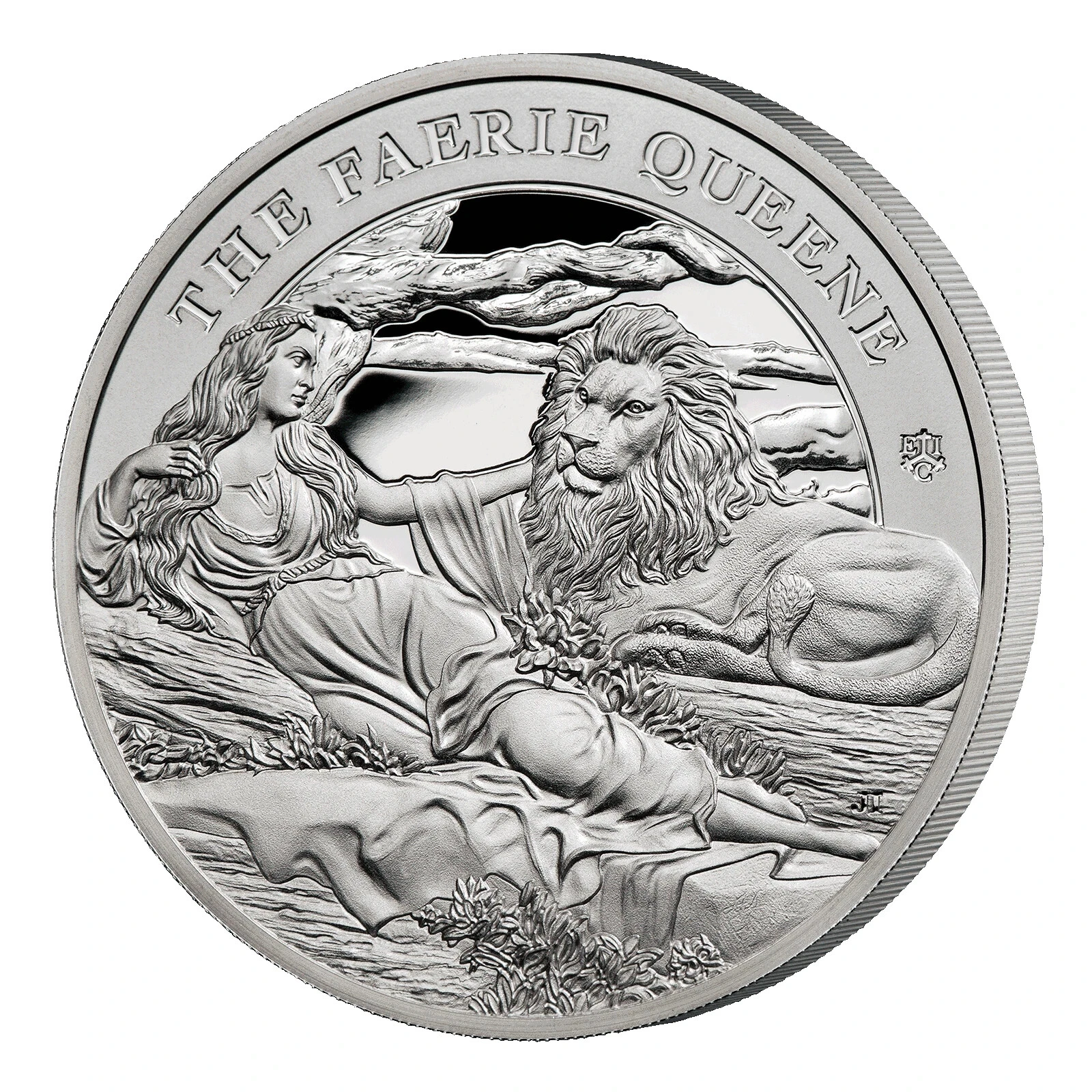 Picture of 2023 East India Company Una & The Lion 1 oz Proof Silver Coin - In Box w/ Coa