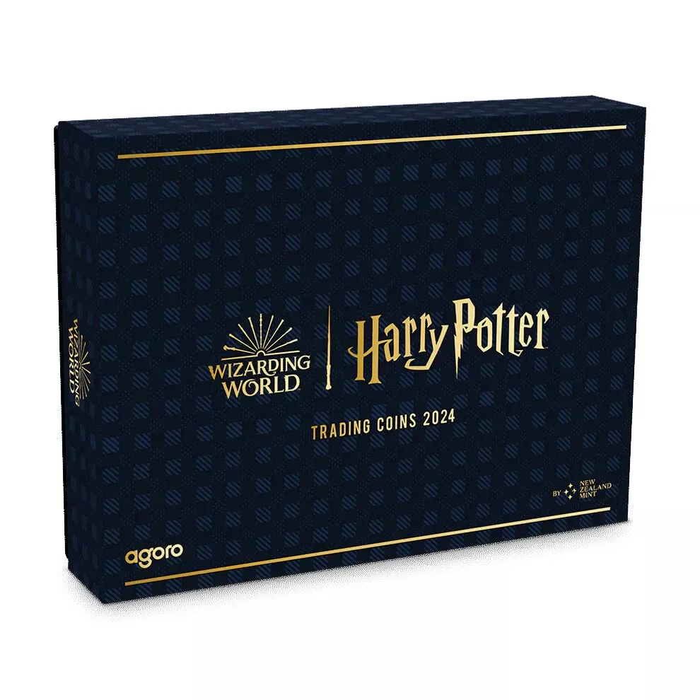 Picture of 2023 New Zealand Mint Sealed Harry Potter Trading Coins: 2 x 1 oz Silver Bar